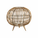 Kerzenschale DKD Home Decor Metall Kristall Rattan (32 x 32 x 29 cm)