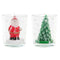 Kerze DKD Home Decor Rot Weiß grün Weihnachten (5,5 x 5,5 x 6,5 cm) (2 Stück)