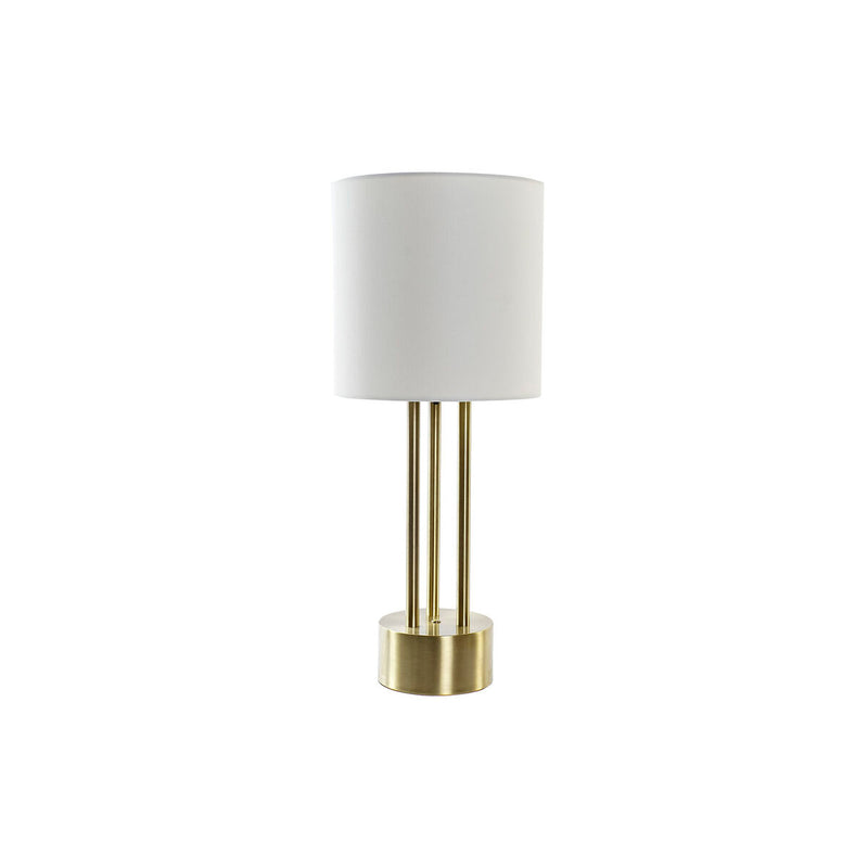 Tischlampe DKD Home Decor Golden Weiß 220 V 50 W (28 x 28 x 67 cm)