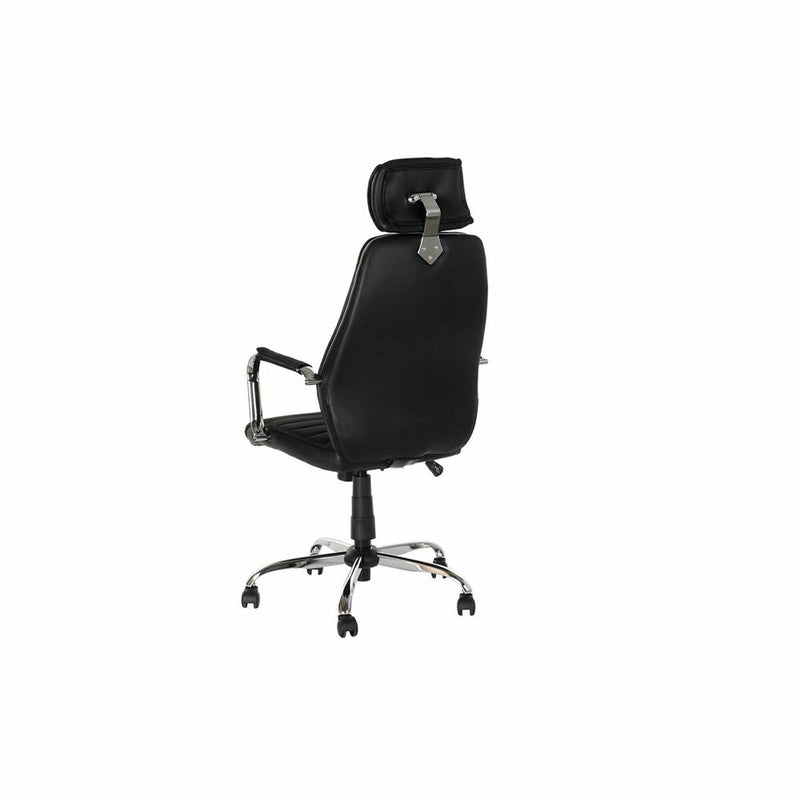 Bürostuhl mit Kopfstütze DKD Home Decor Schwarz (59 x 66 x 131 cm)