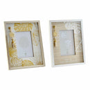 Fotorahmen DKD Home Decor Kristall natürlich Golden Holz Tropical Pflanzenblatt