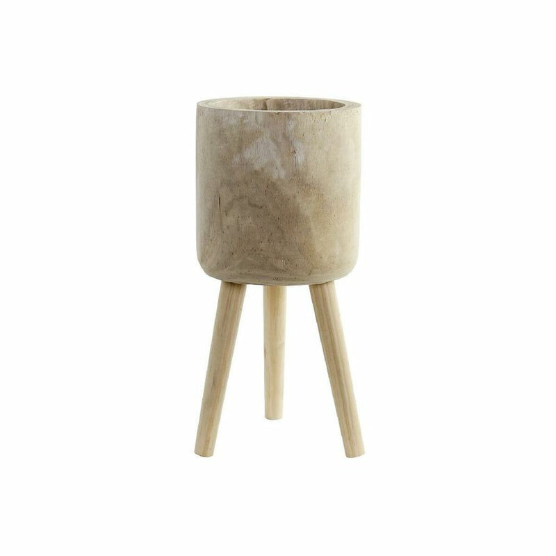 Blumentopf DKD Home Decor Holz natürlich (24 x 24 x 49 cm)