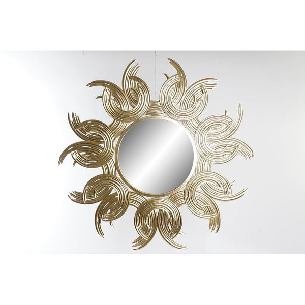 Wandspiegel DKD Home Decor Spiegel Golden Metall (96.5 x 3.8 x 96 cm)