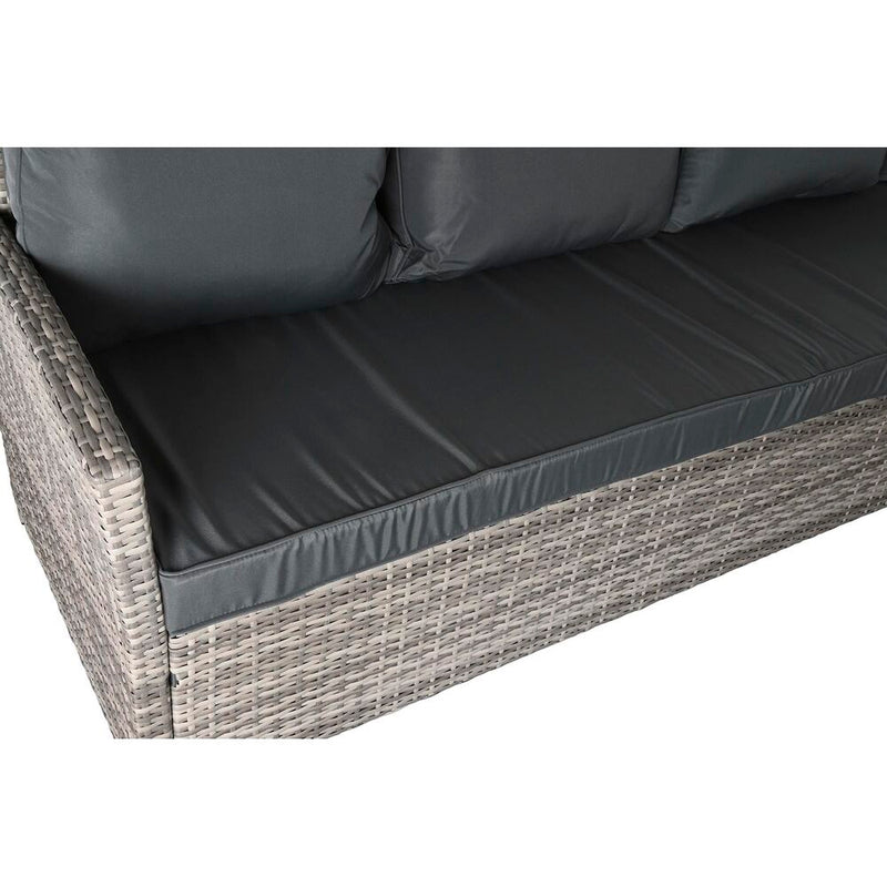 Gartenbank DKD Home Decor Kristall Polyester Synthetischer Rattan (190 x 190 x 80 cm)