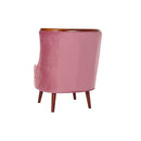 Sitz DKD Home Decor Rosa Holz Polyester (65 x 69 x 80 cm)