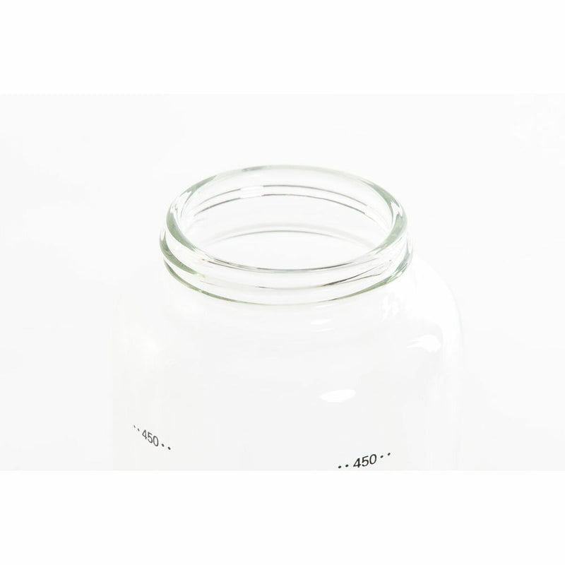 Ölfläschchen DKD Home Decor Durchsichtig Edelstahl Borosilikatglas (500 ml) (6.5 x 6.5 x 24.5 cm)