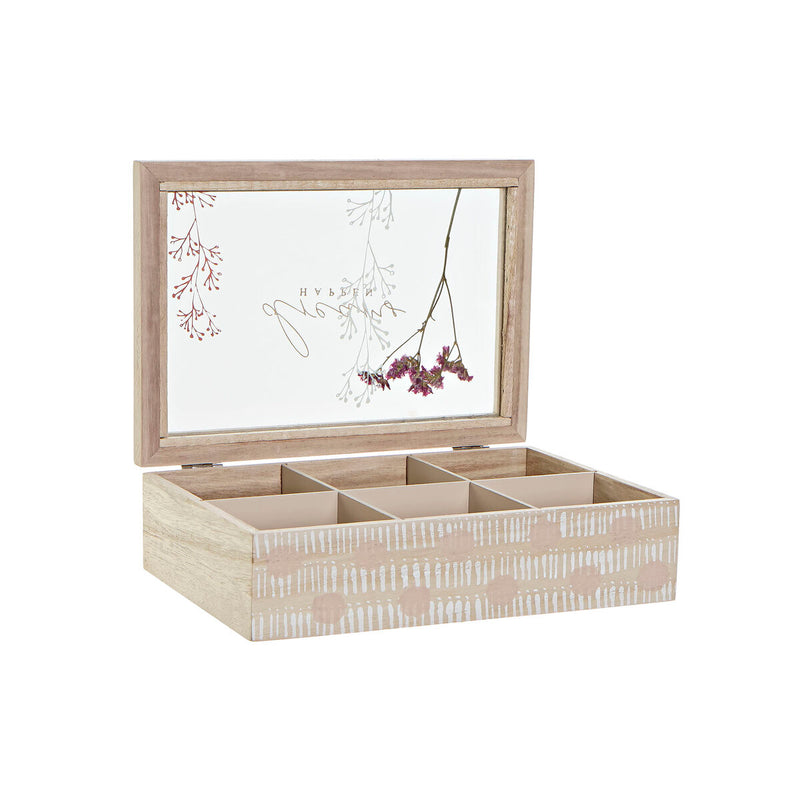 Teebox DKD Home Decor Kristall MDF (24 x 16,5 x 7 cm)