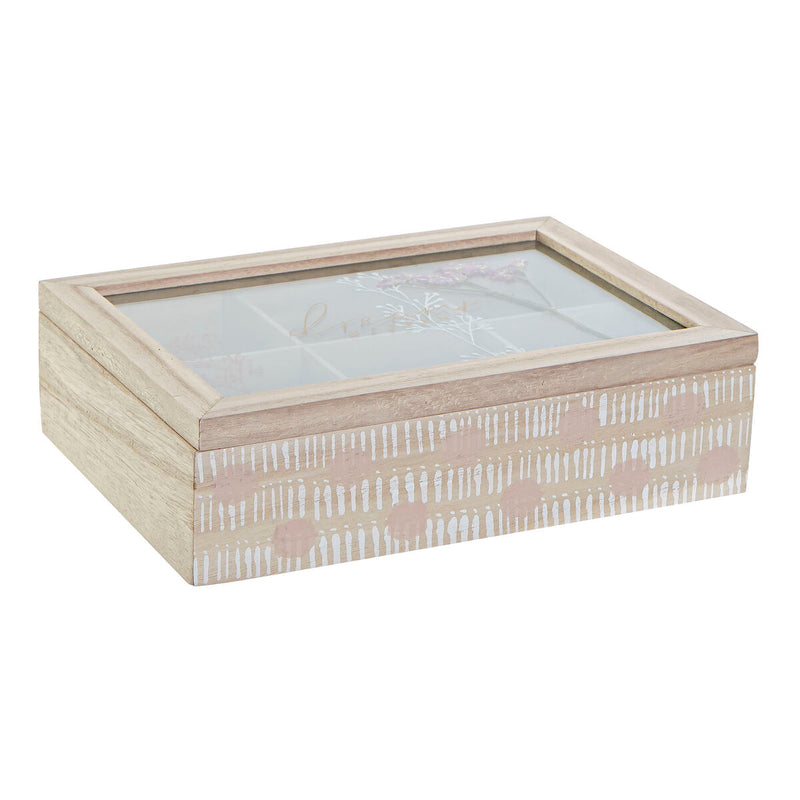 Teebox DKD Home Decor Kristall MDF (24 x 16,5 x 7 cm)