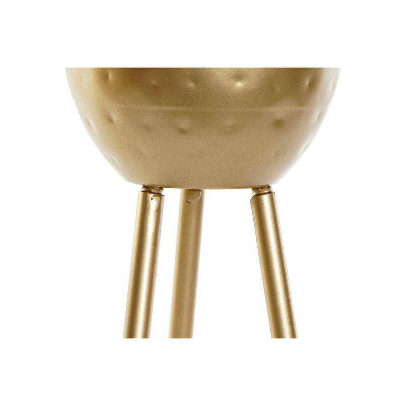 Blumentopf DKD Home Decor Golden Metall (20 x 18,5 x 44 cm)