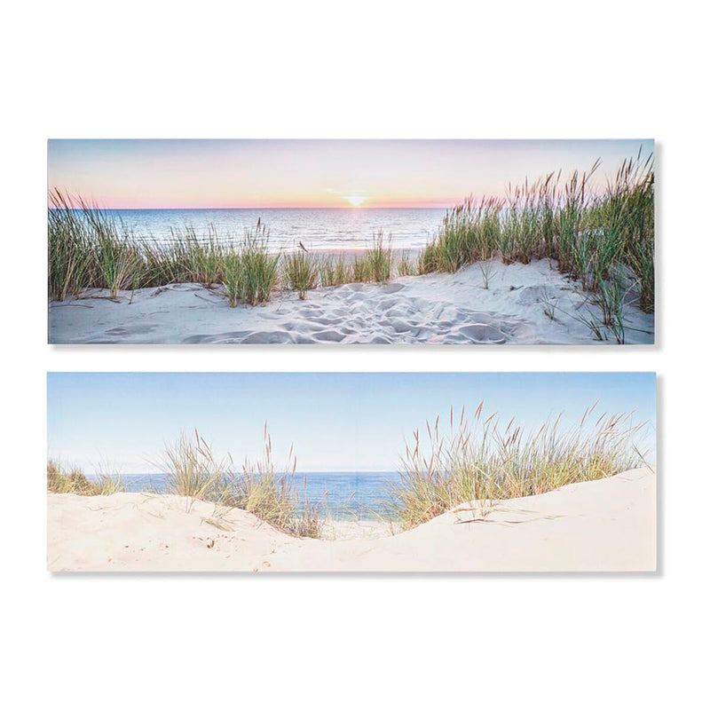 Bild DKD Home Decor Strand Mediterraner (2 Stück) (90 x 2 x 30 cm)