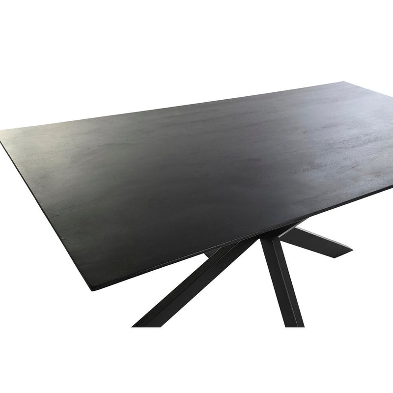 Esstisch DKD Home Decor Schwarz Metall Mango-Holz (180 x 90 x 76 cm)