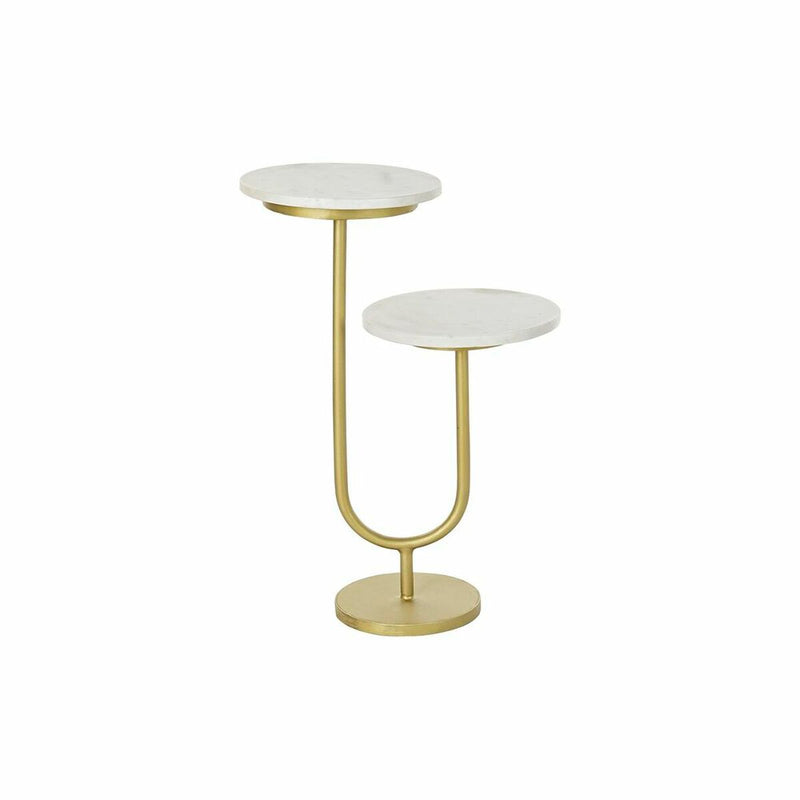 Beistelltisch DKD Home Decor Golden Metall Marmor (45 x 27 x 63 cm)