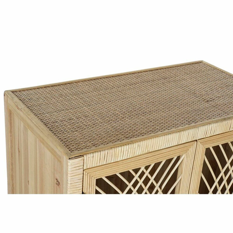 Schubladenschrank DKD Home Decor natürlich Braun Rattan (61 x 34 x 108 cm) (61,5 x 35 x 109 cm)