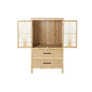 Schubladenschrank DKD Home Decor natürlich Braun Rattan (61 x 34 x 108 cm) (61,5 x 35 x 109 cm)