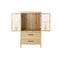 Schubladenschrank DKD Home Decor natürlich Braun Rattan (61 x 34 x 108 cm) (61,5 x 35 x 109 cm)