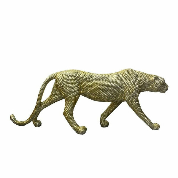 Deko-Figur DKD Home Decor Golden Leopard Harz (120 x 23 x 44 cm)