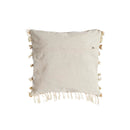 Kissen DKD Home Decor Beige Braun Weiß Randbereich Boho (45 x 10 x 45 cm) (2 Stück)