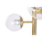 Stehlampe DKD Home Decor Kristall Schwarz Golden Metall 50 W (42 x 42 x 170 cm)