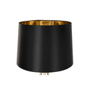 Stehlampe DKD Home Decor Schwarz Golden Metall Polyester 220 V 50 W (41 x 41 x 162 cm)