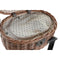 Korb DKD Home Decor Picnic natürlich Weiß korb (39 x 28 x 22 cm)