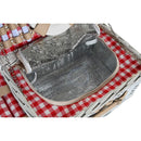 Korb DKD Home Decor Picnic Rot Weiß korb (40 x 28 x 20 cm)