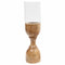 Kerzenschale DKD Home Decor Kristall Mango-Holz (12,5 x 12,5 x 47,5 cm)