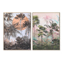 Bild DKD Home Decor Palmen Tropical (104 x 4,5 x 143,5 cm) (2 Stück)