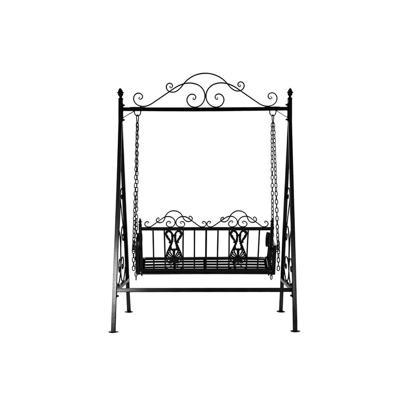 Bank DKD Home Decor Schwarz Metall (146 x 86 x 212 cm)