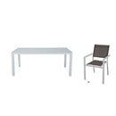 Tisch-Set mit 6 Stühlen DKD Home Decor Außenbereich Aluminium (180 x 90 x 75 cm)