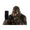 Tischlampe DKD Home Decor Gorilla Schwarz Golden Harz 25 W (18 x 17 x 23,5 cm)