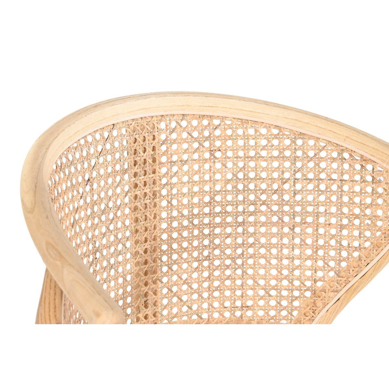 Esszimmerstuhl DKD Home Decor natürlich Rattan Ulme (49 x 42 x 78 cm)