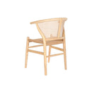 Esszimmerstuhl DKD Home Decor natürlich Rattan Ulme (49 x 42 x 78 cm)