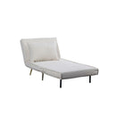 Schlafsofa DKD Home Decor Metall Polyester Creme (90 x 90 x 84 cm)