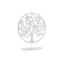 Deko-Figur DKD Home Decor Baum Metall Braun Weiß Holz MDF (30 x 6 x 33 cm)