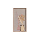 Wanddekoration DKD Home Decor natürlich Beige Holz Boho (22,5 x 3 x 40,5 cm)