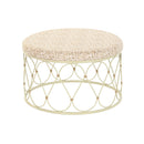 Beistelltisch DKD Home Decor Metall Rattan (48 x 48 x 30 cm)