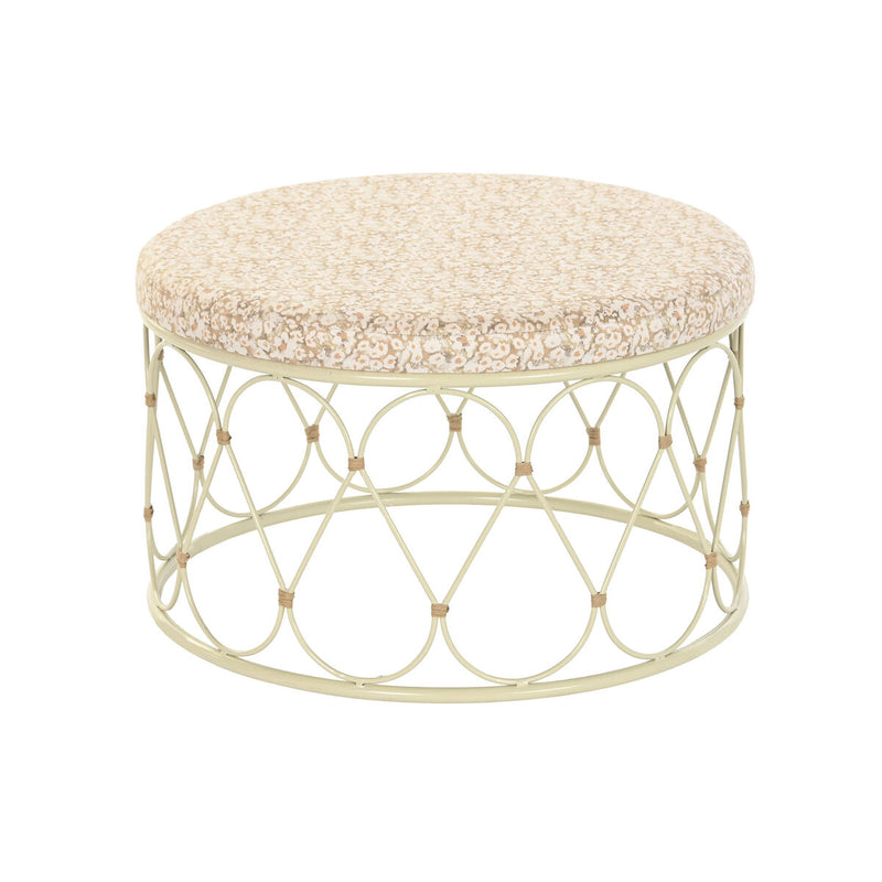 Beistelltisch DKD Home Decor Metall Rattan (48 x 48 x 30 cm)