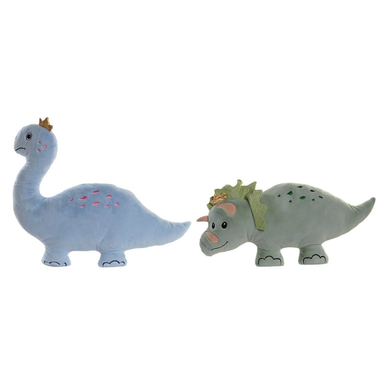 Kissen DKD Home Decor Blau Polyester grün Dinosaurier (58 x 10 x 52 cm) (2 Stück)