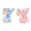 Plüschtier DKD Home Decor Elefant Himmelsblau Hellrosa (20 x 18 x 25 cm) (2 Stück)