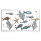 Wanddekoration DKD Home Decor Metall Bunt Fische (90 x 4 x 50 cm)