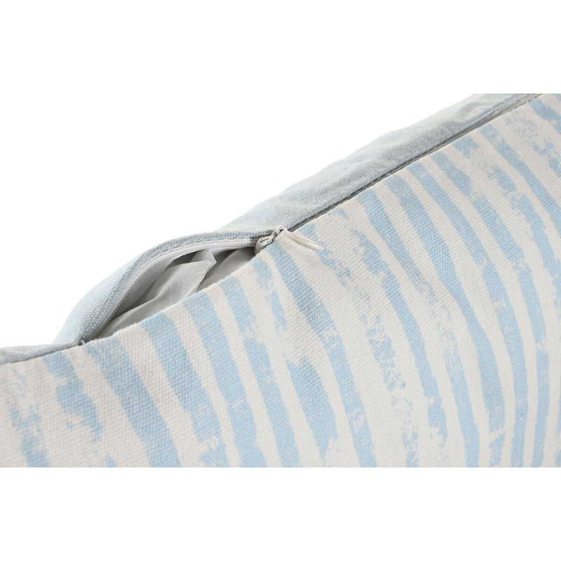 Kissen DKD Home Decor Streifen Blau Weiß Mediterraner (50 x 15 x 30 cm)