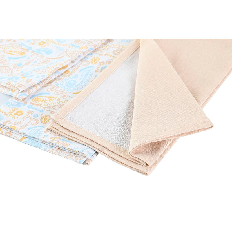 Tücher-Set DKD Home Decor Rosa Gelb (60 x 40 x 0,5 cm) (2 Stück)