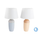 Tischlampe DKD Home Decor aus Keramik Braun Marineblau (2 Stück)