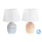 Tischlampe DKD Home Decor aus Keramik Braun Himmelsblau (2 Stück)