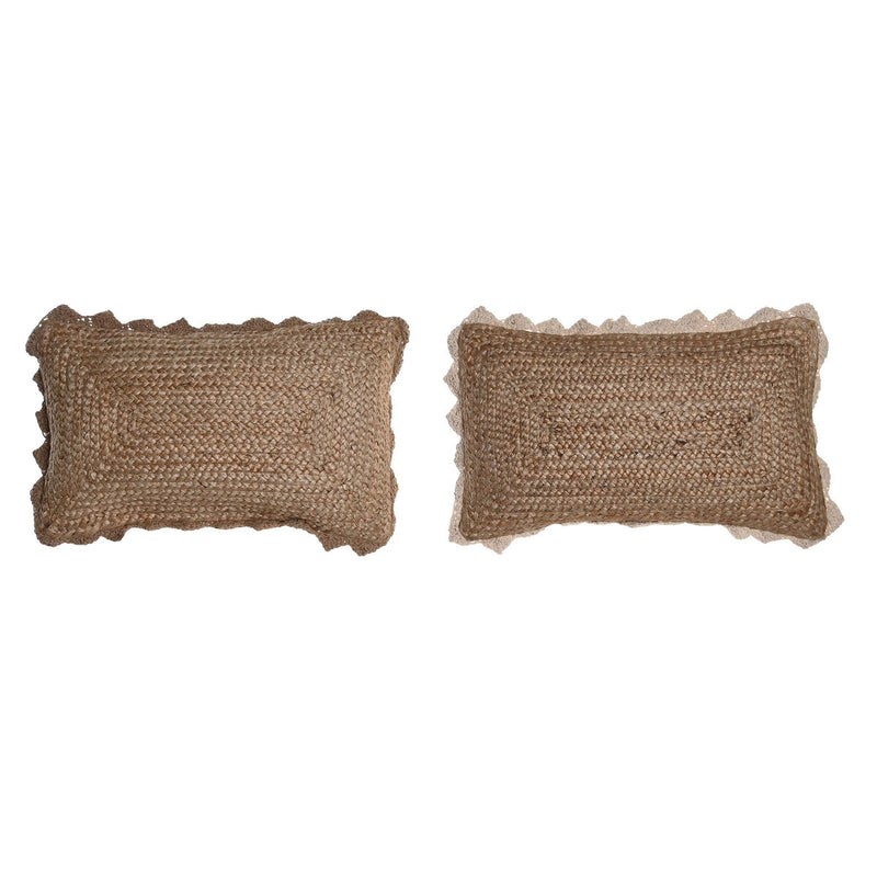 Kissen DKD Home Decor Braun Jute (50 x 15 x 30 cm) (2 Stück)