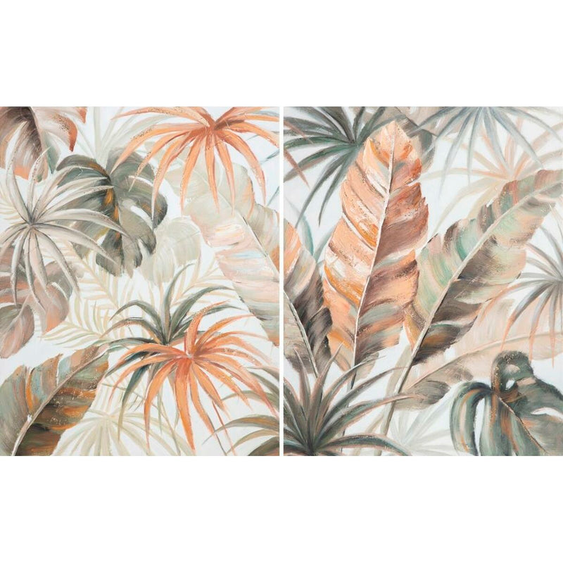 Bild DKD Home Decor Tropical (80 x 3,7 x 100 cm) (2 Stück)