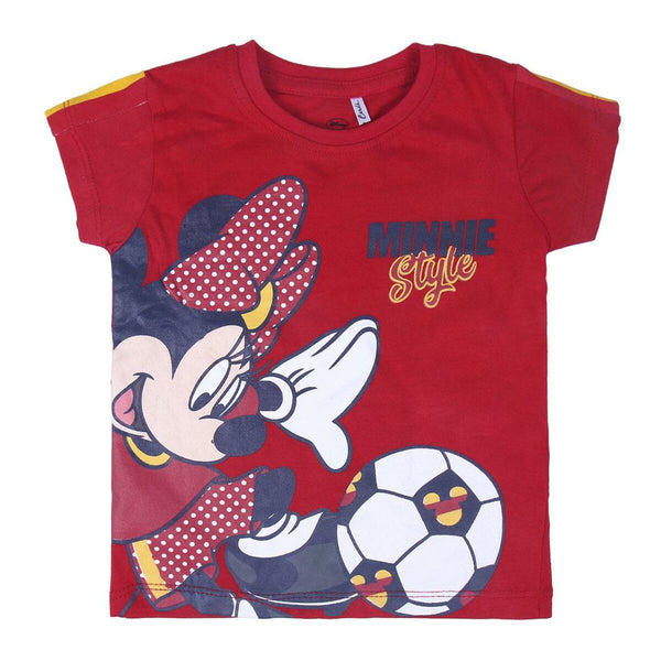 Kurzarm-T-Shirt für Kinder Minnie Mouse Rot