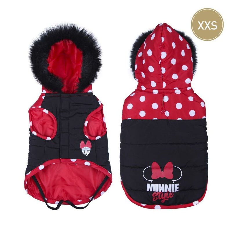 Hundemäntelchen Minnie Mouse Rot Schwarz XXS