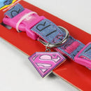 Hundehalsband Superman Rosa S/M