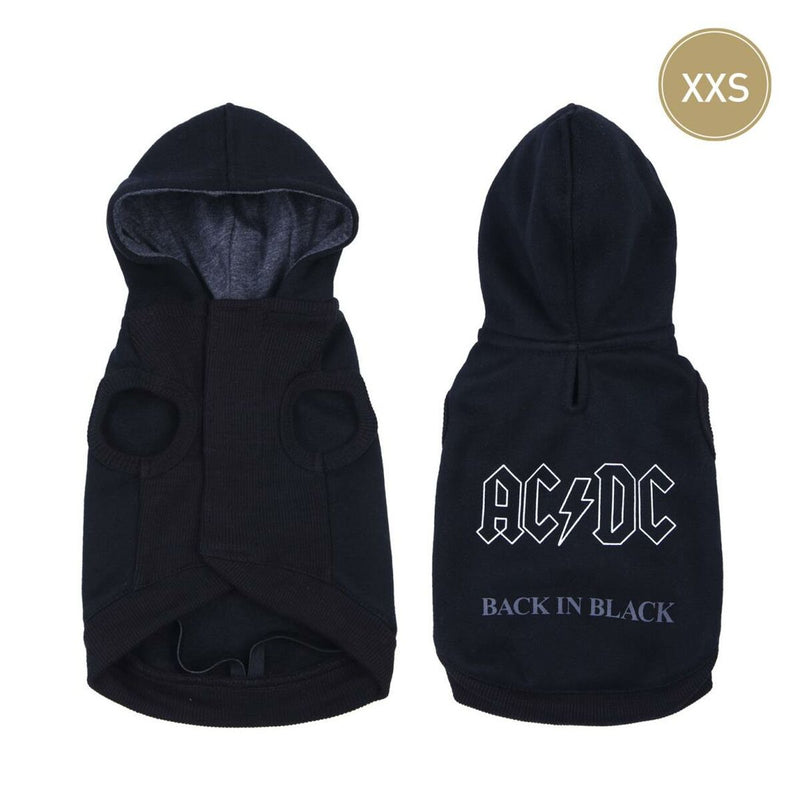 Hundepulli ACDC XXS Schwarz